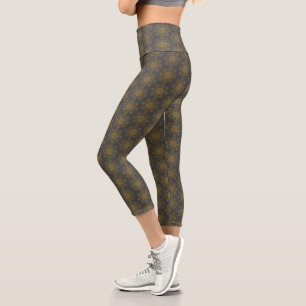 Leggings Capri Rétro Mandala Dusk haut taille Capris