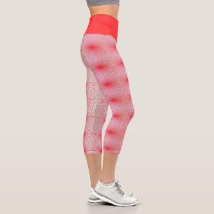 Leggings Capri rouge avec amour