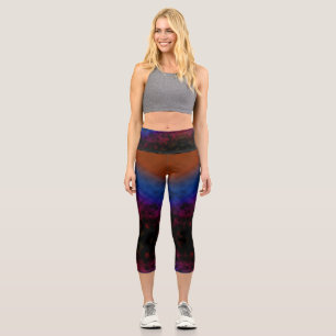Leggings Capri Rouge cramoisi à Cosmos