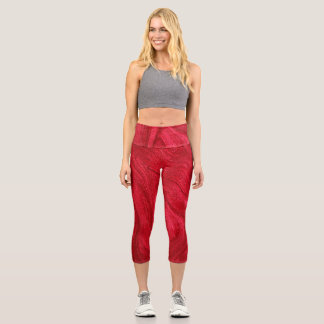 LEGGINGS CAPRI ROUGE PAILLETÉ