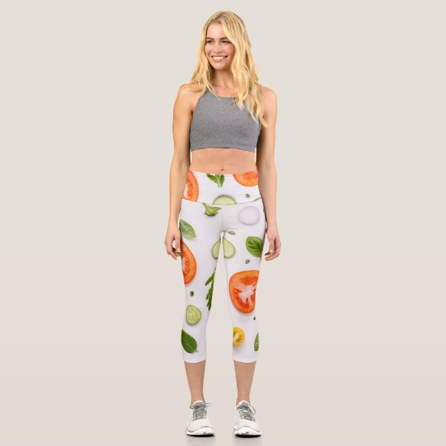 Leggings Capri Salade sur votre (Recto)