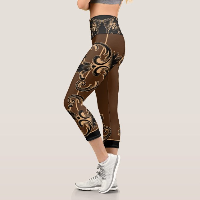 Leggings Capri Scroll Ornamental (Gauche)