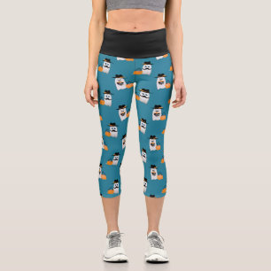 Leggings Capri Silencieux Halloween Ghost veut votre motif de bon