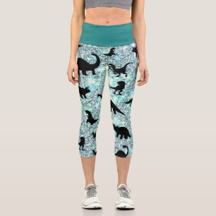 Leggings Capri silhouette requin requin pente de baleine Éperche 