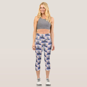 Leggings Capri Snowball Noël arbre hiver neige neige