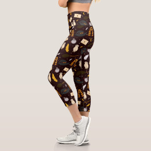 Leggings Capri Sorcières, sorciers et Motif magique