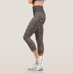 Leggings Capri Stark, Lannister, Targaryen, Motif du roi de nuit