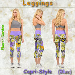 LEGGINGS CAPRI STIL - "Blumengarten"<br><div class="desc">Auf diesen farbenfrohen Leggings ist ein Blumenbild mit dem Titel "Blumengarten" zu sehen. Erhältlich in fünf Frauengrößen (XS, S, M, L, XL). Siehe "Über dieses Produkt" Beschreibung unten für allgemeine Größen und Produktinformationen. Das Blumenbild deckt standardmäßig das gesamte Leggings-Paar ab, mit Ausnahme des hohen Bandes. →Das Bild kann in Größe...</div>