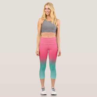 Leggings Capri StyPink et Green Ombre