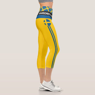 Leggings Capri Suède & Suède Drapeau mode, Fitness, Sports