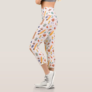 Leggings Capri Sunny Beach Fun Motif