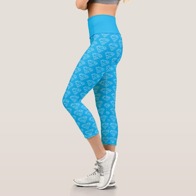 Leggings Capri Supergirl Outline S-Shield (Gauche)