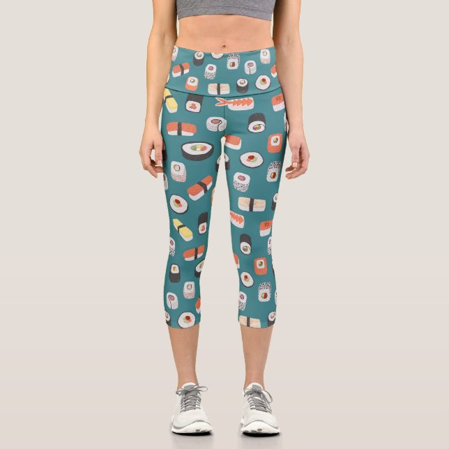 Leggings Capri Sushi Turquoise Green (Recto)