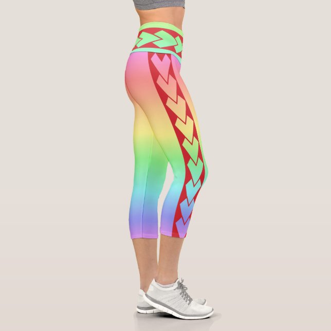 Leggings Capri taille haute tribal Amazone (Droite)