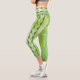 Leggings Capri taille haute tribal Amazone