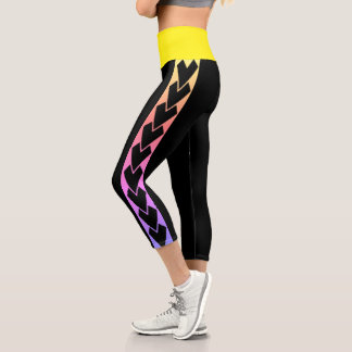 Leggings Capri  taille haute tribal Amazone