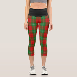 Leggings Capri Tartan à carreaux classique du clan Lennox