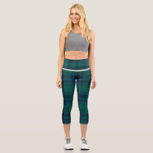 Leggings Capri Tartan Capris haut taille