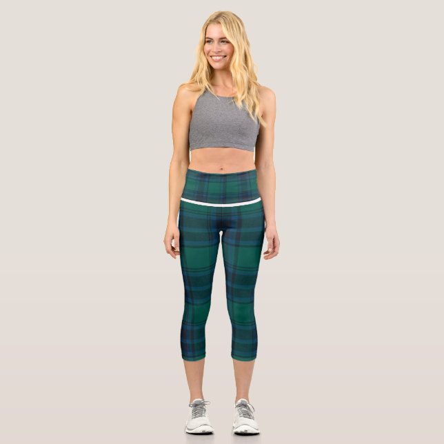Leggings Capri Tartan Capris haut taille (Recto)