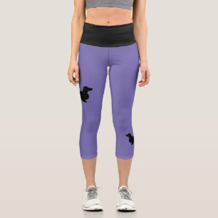 Leggings Capri Teckel Poil Long - Silhouette 1