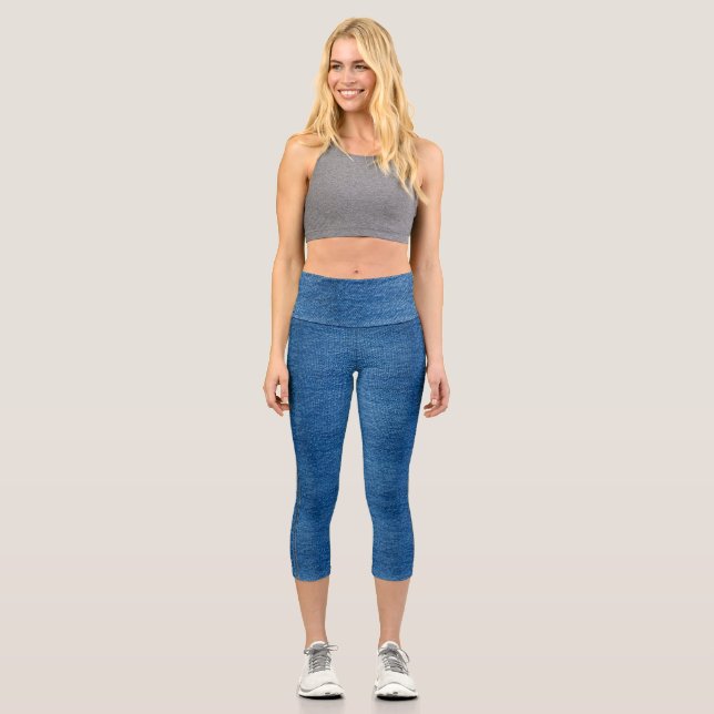 Leggings Capri tejano ecológico (Vorderseite)