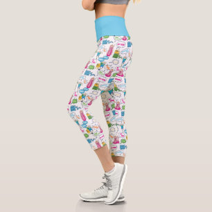 Leggings Capri Temps d'aventure   Motif d'appel de caractères