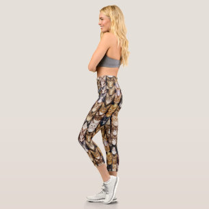 Leggings Capri Texture des chats