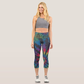 Leggings Capri Tie Tee Dye
