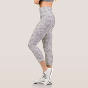 Leggings Capri Tons rose Lilac avec pois dans les années 60 rétro