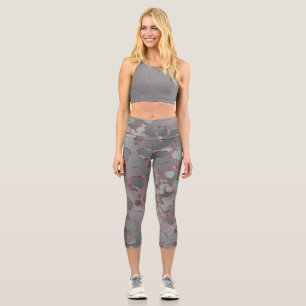 Leggings Capri Travail numérique Abstrait 3