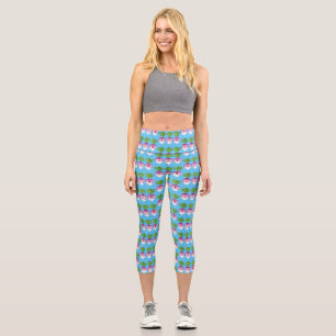 Leggings Capri Trio de légumes mignons navet chantant dessin anim