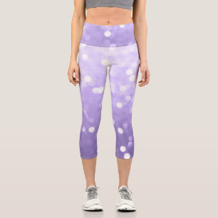 Leggings Capri Ultra violet violet brillant bokeh Abstrait