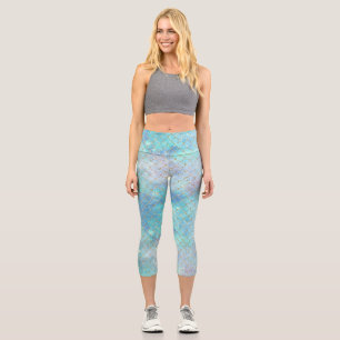 Leggings Capri Une galaxie de sirène Série Conception 2