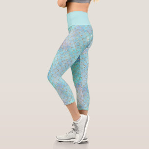 Leggings Capri Une galaxie de sirène Série Conception 2