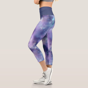 Leggings Capri Une série de conception de galaxie scintillante 2
