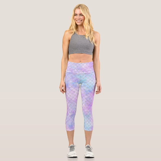 Leggings Capri Une série de galaxies de sirènes 1 (Recto)