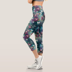 Leggings Capri Une série mystique de papillons 11