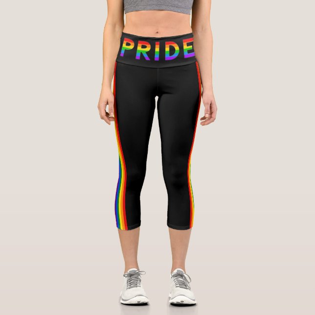 Leggings Capri Unisex PRIDE (Recto)