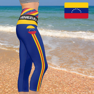 Leggings Capri Venezuela & Vénézuélienne Drapeau mode Fitness, Sp