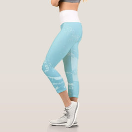 Leggings Capri Vibes marines Abstraites