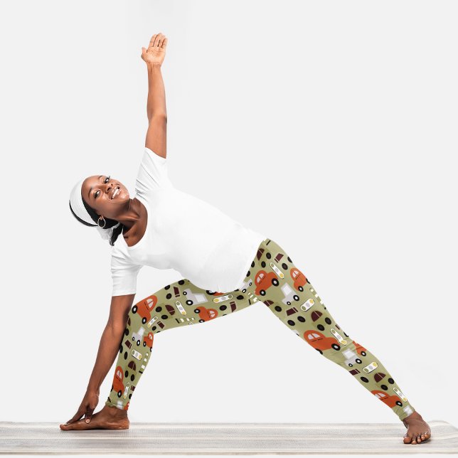 Leggings Capri Voitures Et Feux De Trafic (Créateur téléchargé)