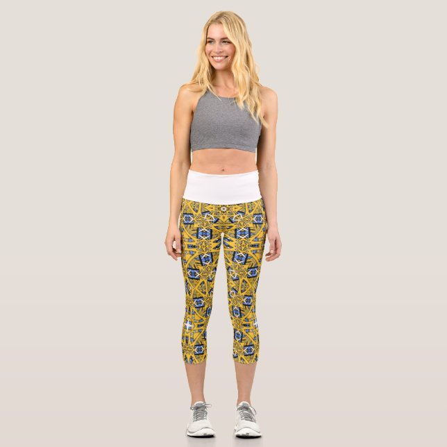 Leggings Capri Volume onze kaléidoscope art seize (Recto)