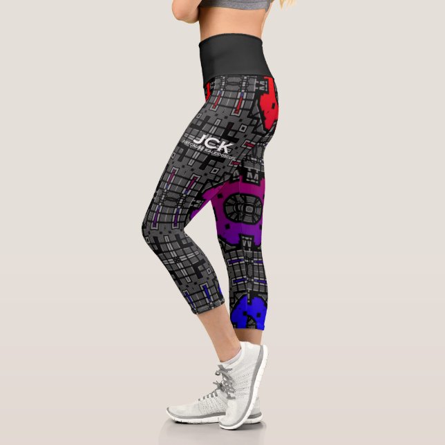 Leggings Capri Volume treize kaléidoscope art deux (Gauche)