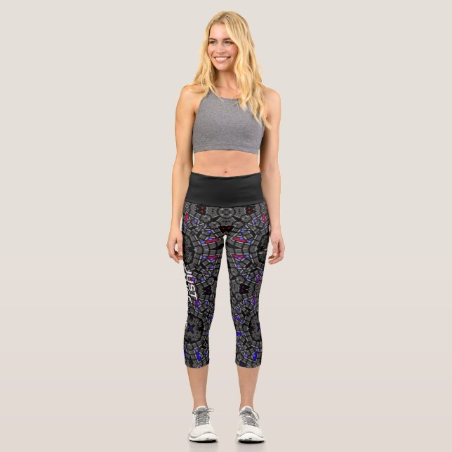 Leggings Capri Volume treize kaléidoscope art six (Recto)