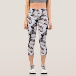 Leggings Capri Votre chiot chien de compagnie photo personnalisée