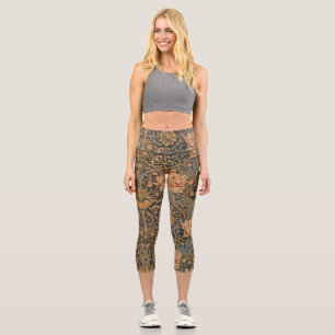 Leggings Capri William Morris Honeysuckle Rich Wallpaper