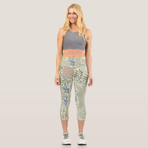 Leggings Capri William Morris Larkspur Fond d'écran floral