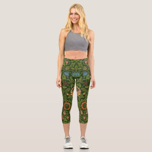 Leggings Capri William Morris Violet et Columbine Art Rug