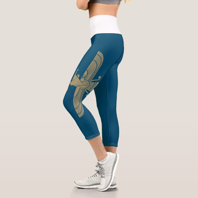 Leggings Capri WomanLifeFreedom Gold (Gauche)
