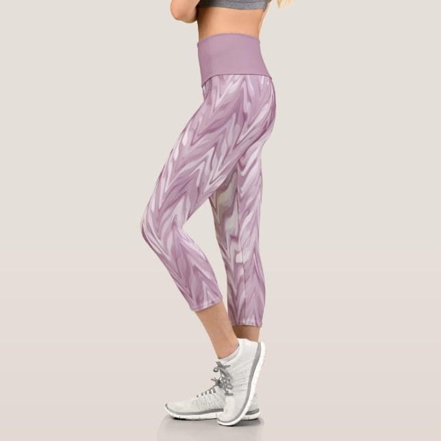 Leggings Capri Zigzag rose (Gauche)